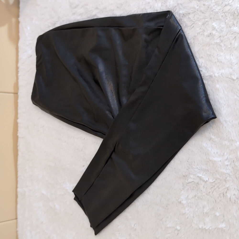 Commando| Black Faux Leather Leggings Stretch